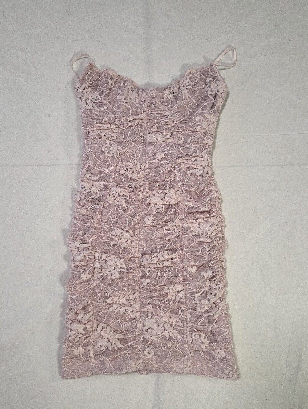 Hello Molly Letters On Love Pink Lace Mini Dress XS